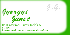 gyorgyi gunst business card